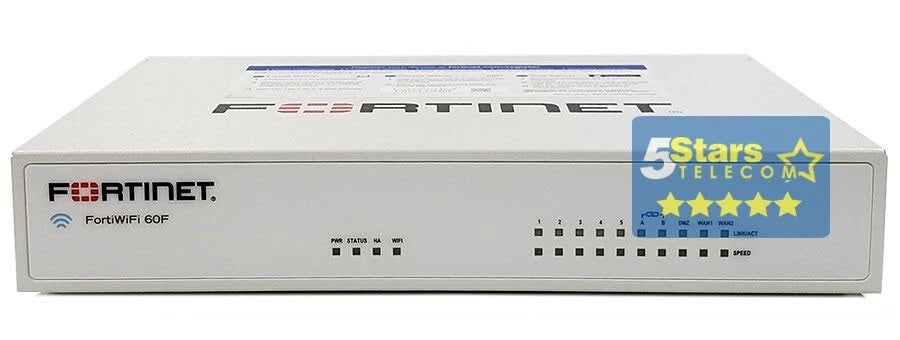 Fortinet Fortigate FortiWiFi 60F Secure SD-WAN Appliance (FWF-60F-E Brand New