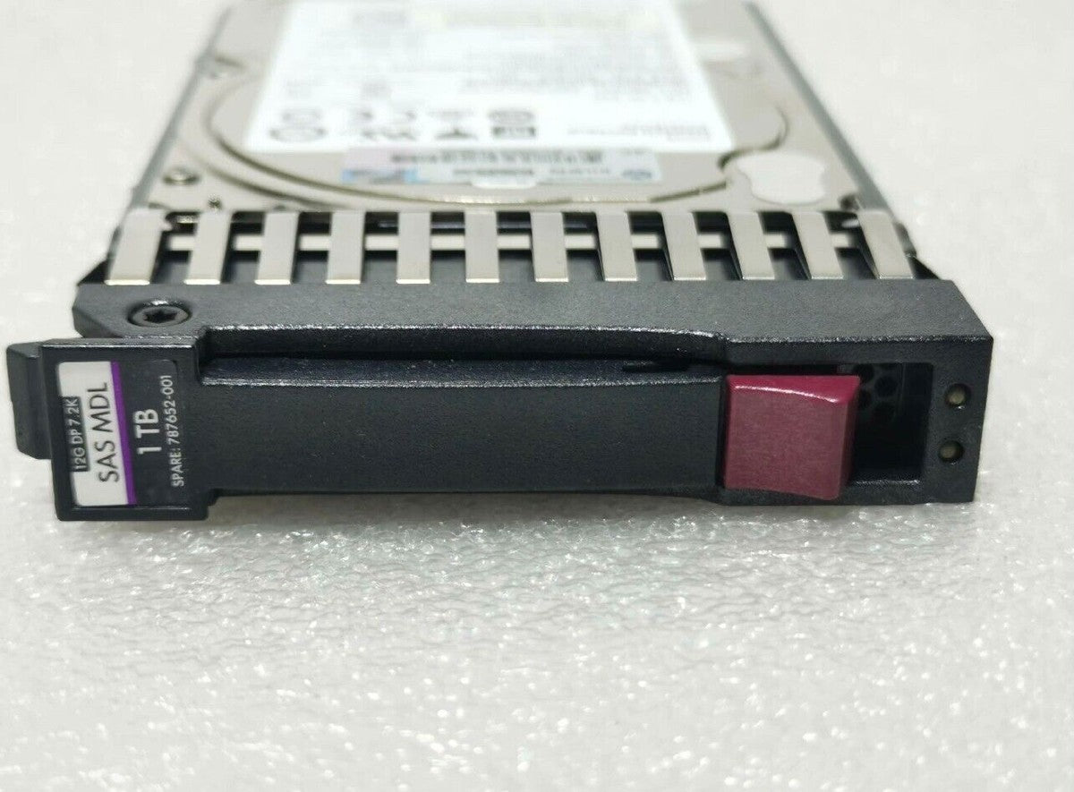 HPE MSA 1TB 787652-001 12Gb/s SAS 7.2K 2.5" 512E MIDLINE HARD DRIVE J9F50A HDD