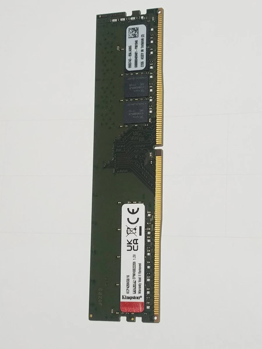 Kingston 16GB PC4-2666V DIMM kcp426ns8/16 Non-ECC 288-Pin Desktop Memory RAM