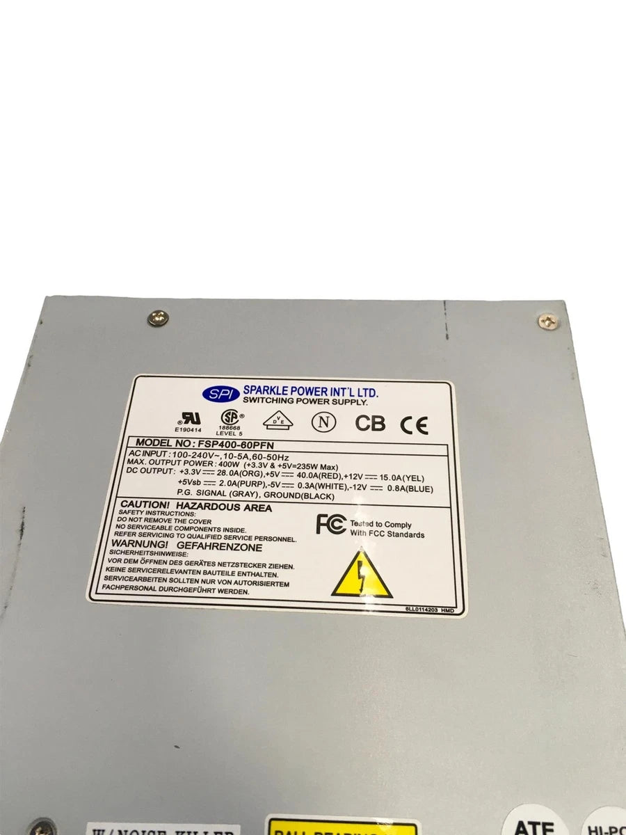 SPI Sparkle Power FSP400-60PFN 400W Desktop PSU