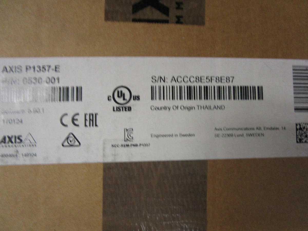 Axis P1357-E Network Security Camera - New in Box
