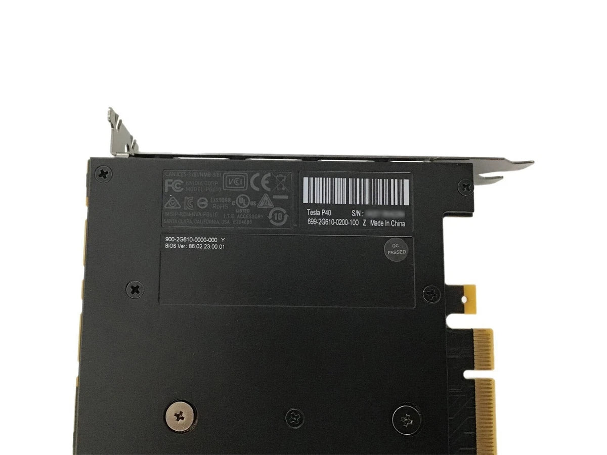 Nvidia Tesla P40 24GB GDDR5 Server GPU Server Accelerator Card Dual PCIe 3.0 x16