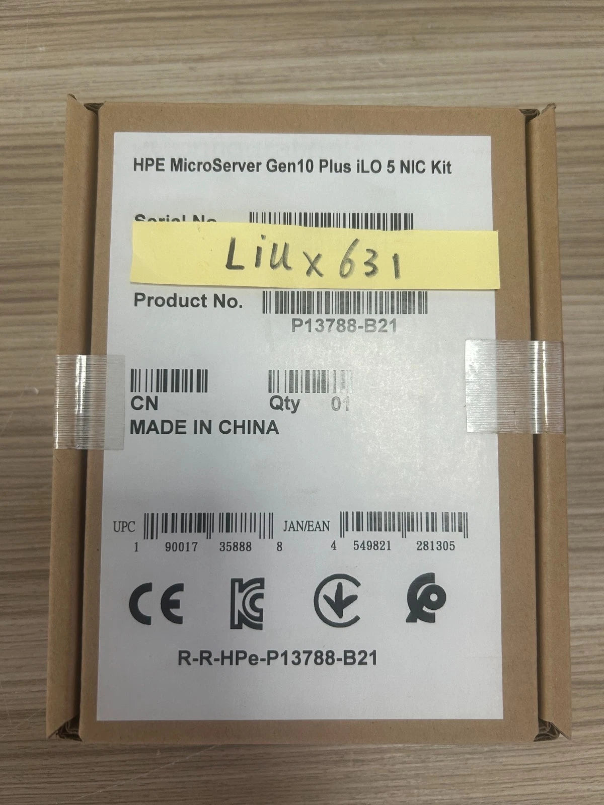 New in box HPE MicroServer Gen10+ Plus iLO Enablement Kit New ilo5 P13788-B21