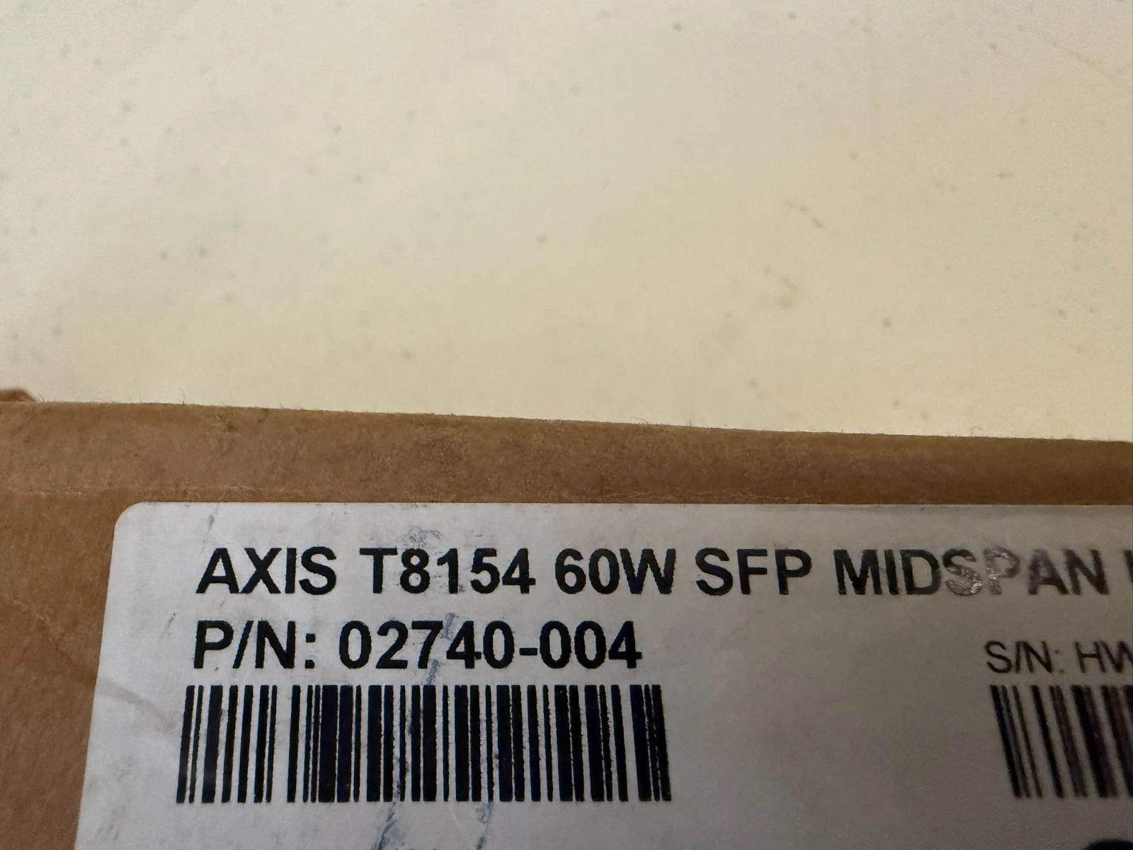 AXIS Axis T8154 02740-004 60W SFP Midspan NEW Open Box