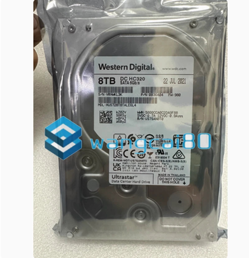 8TB Ultrastar DC HC320 SATA HDD 3.5" Internal Hard Drive HUS728T8TALE6L4