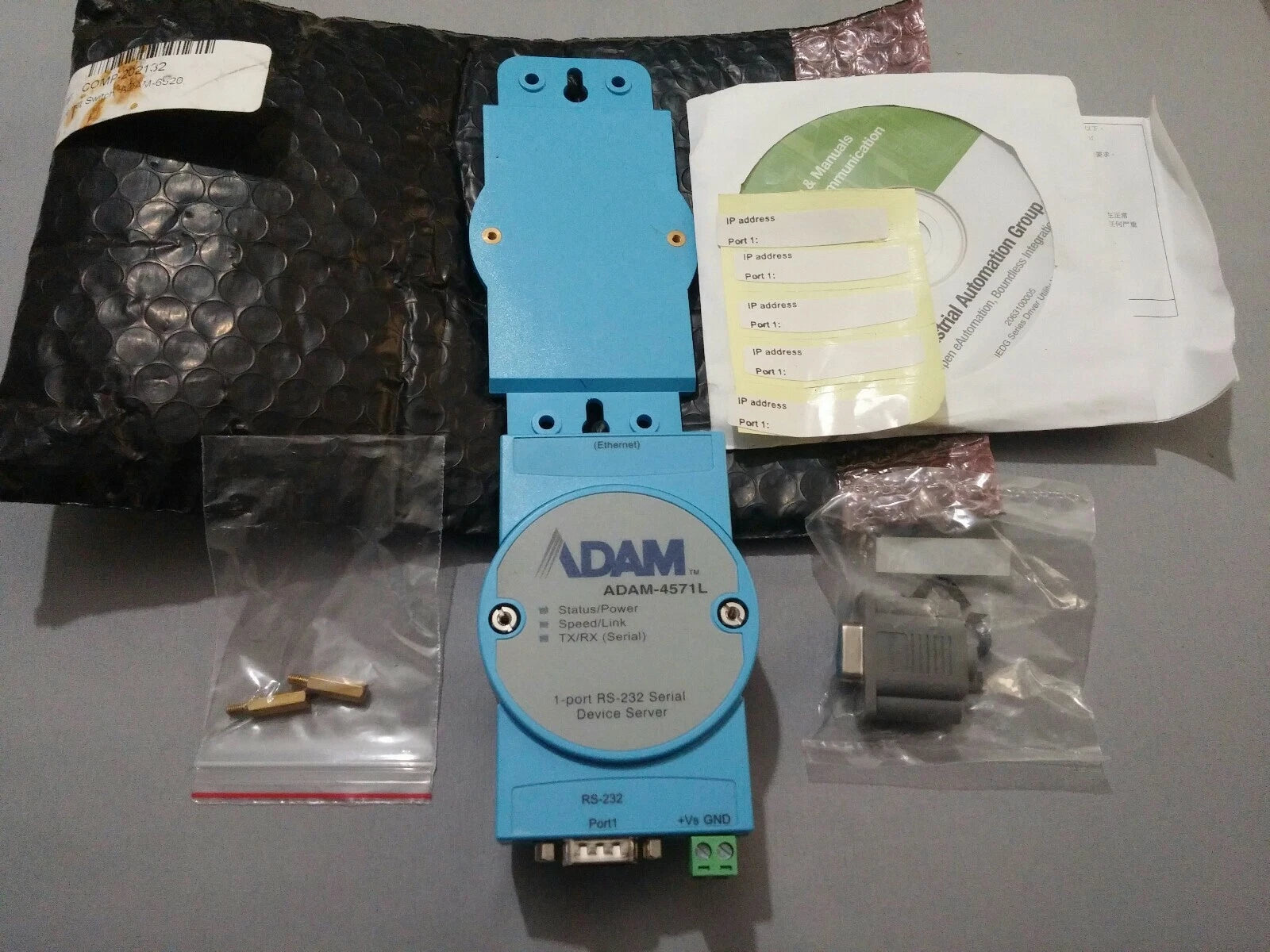Advantech Adam-4571L 1-Port RS-232 Ethernet Device Server SKBAWA-b095