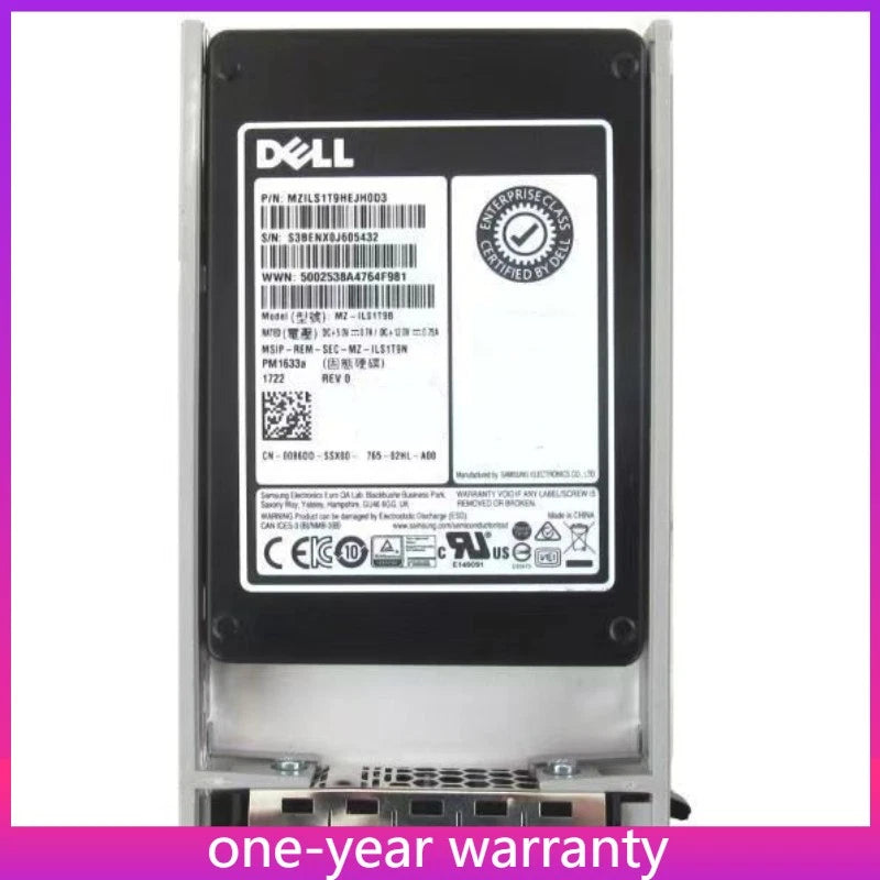 Dell 1.92TB SSD SATA 2.5 Drive R430 R530 R610 R620 R630 R720 R710 R730 R930 xd