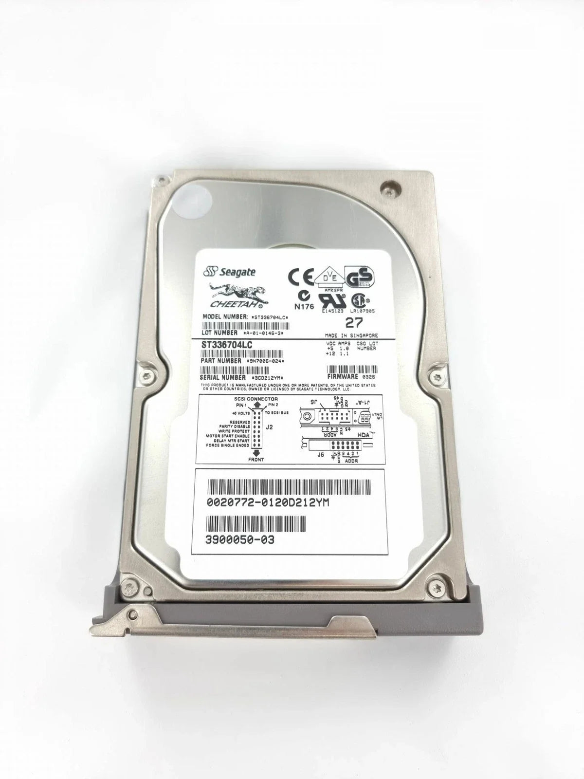 Seagate / HP 36GB 10K rpm 80 pin &nbsp;(HP# 9N7006-024. FW: 032C) ST336704LC (Like New)