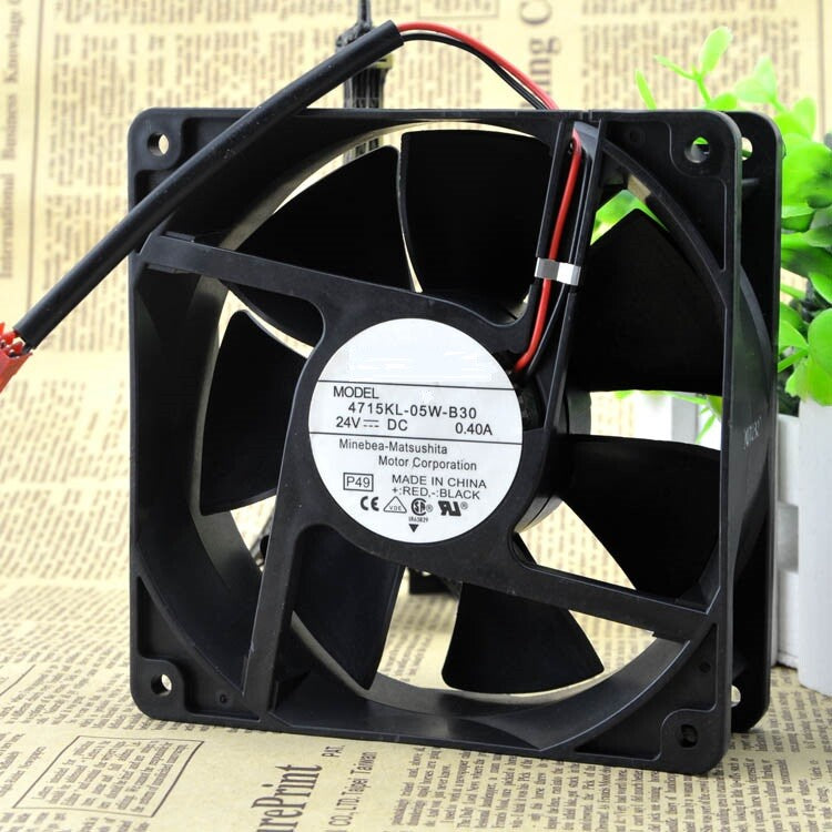 NMB 4715KL-05W-B30 120*120*38mm 24V 0.4A Inverter Axial Cooling Fan 2Pin