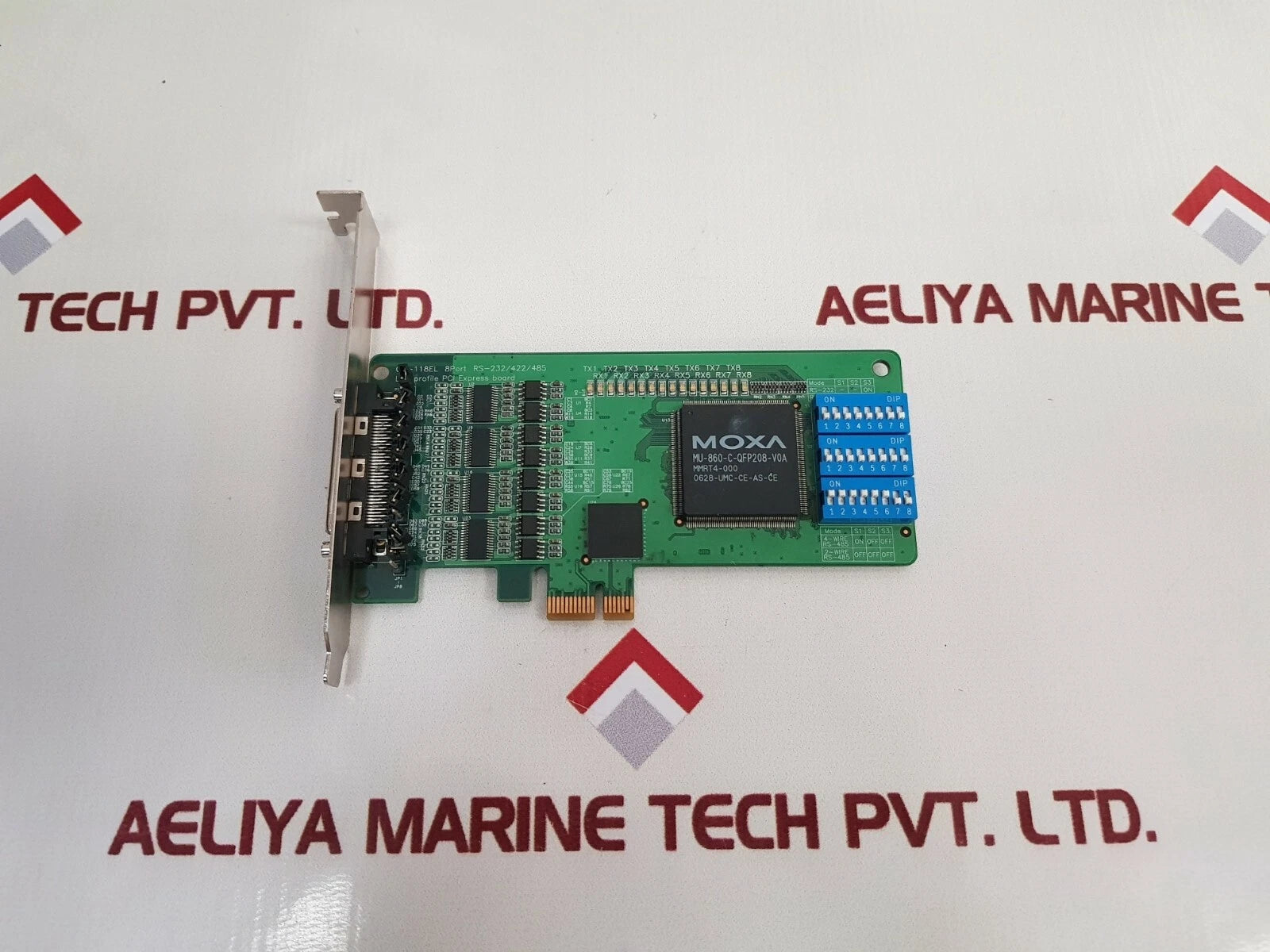 Moxa cp-118el 8 port profile pci express board rs-232/422/485