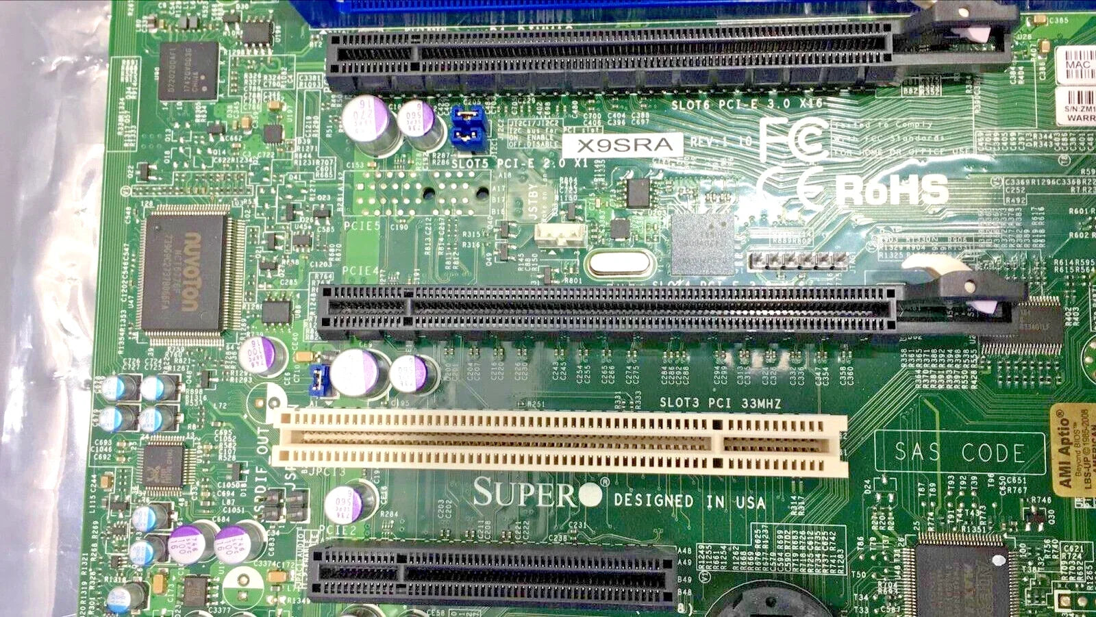 Supermicro X9SRA Single Socket LGA 2011 8x Slot DDR3 ATX Server Motherboard