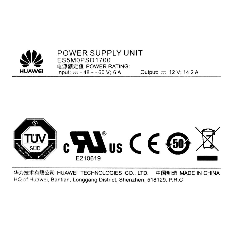 Power supply Huawei ES5M0PSD1700 170W S6700