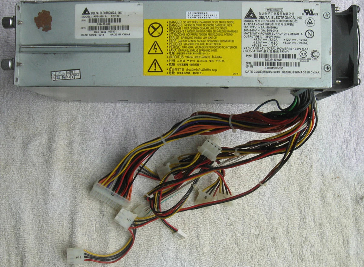 Delta Electronics RPS-350 B case with 3 DPS-350AB A 350W Power Supplies