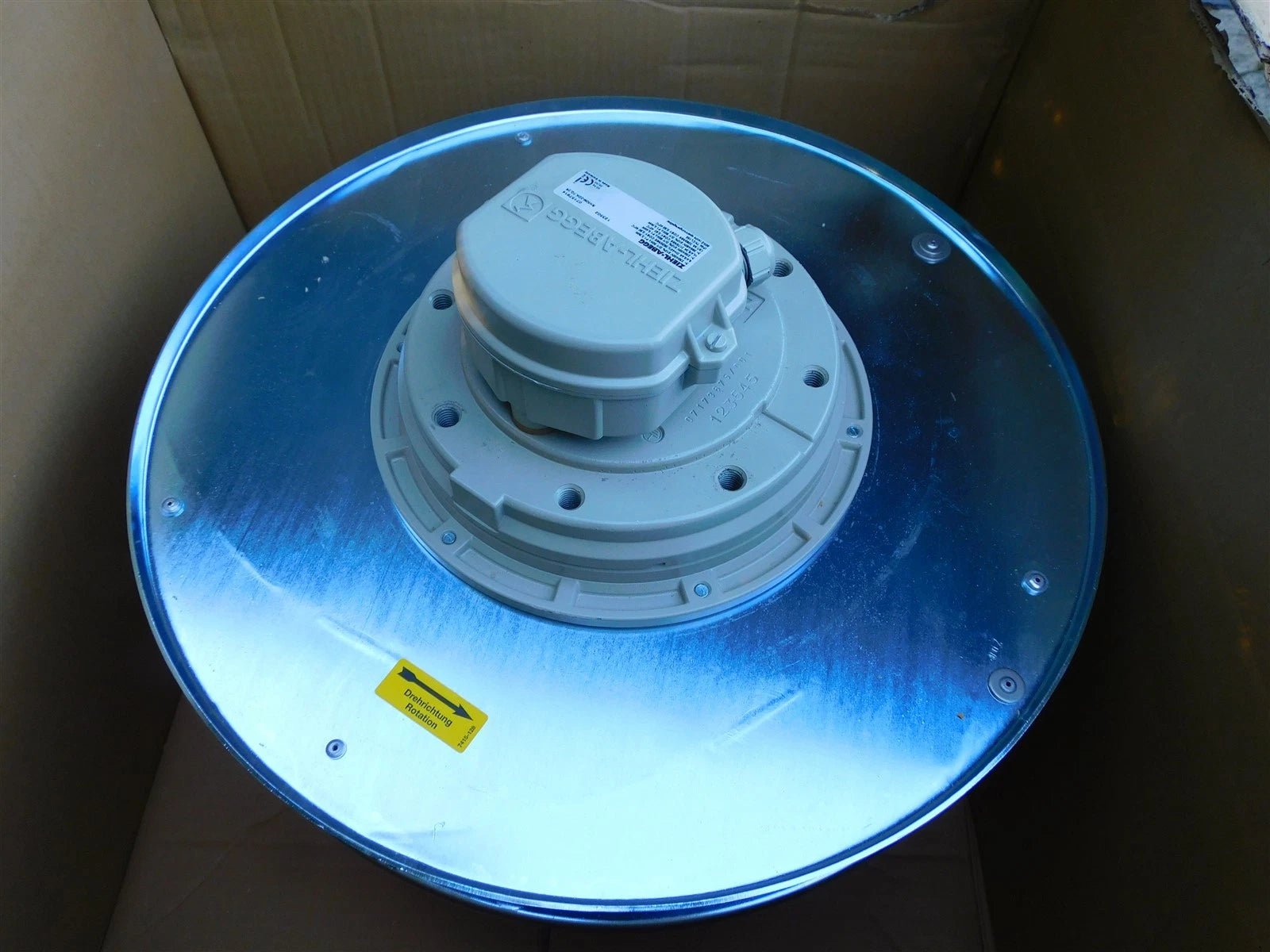 Ziehl Abegg Centrifugal Fan RH50M-2DK.7Q.2R BAckward Curve NEW in box