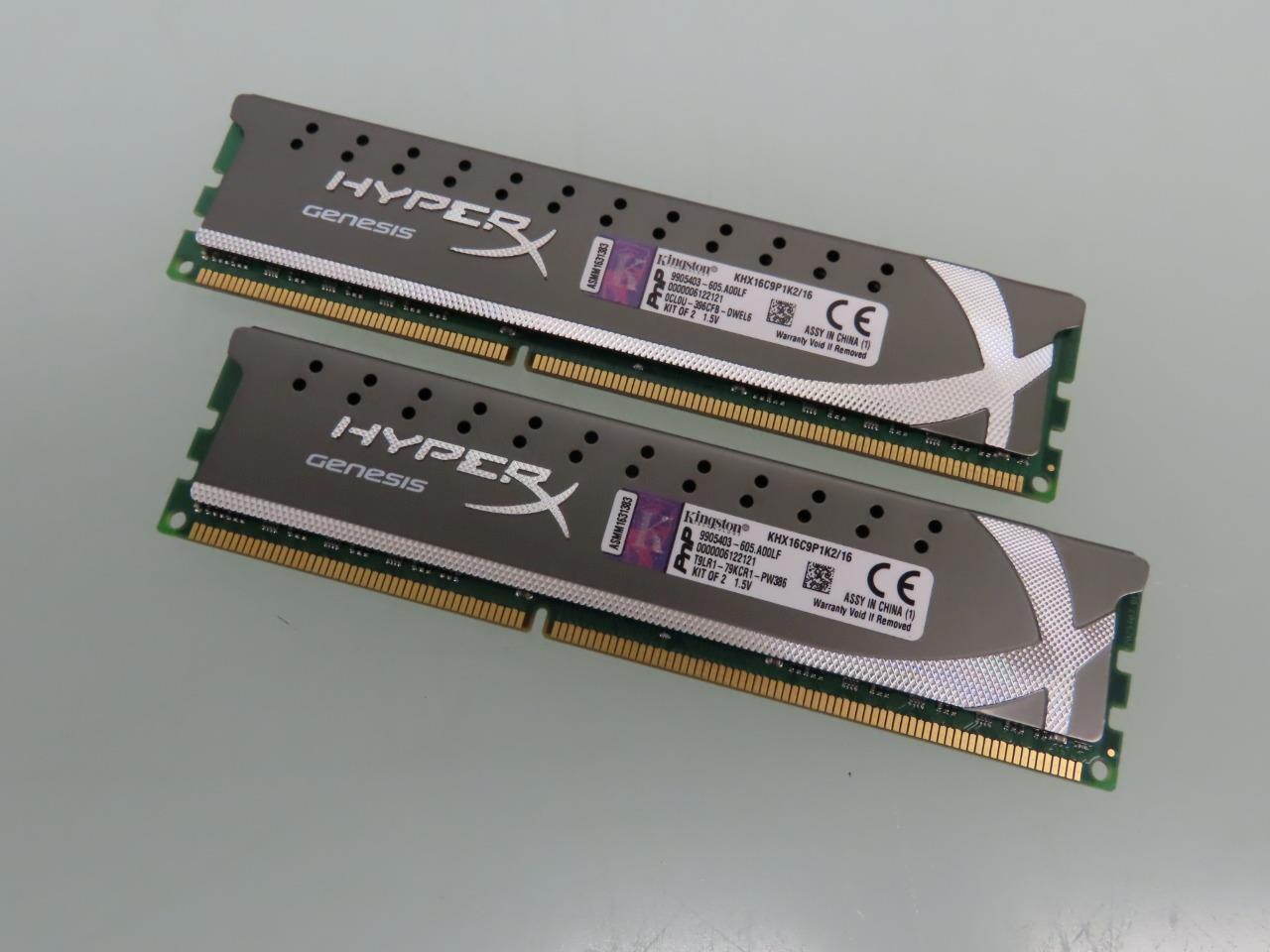 Kingston 16GB Kit (2 X 8GB)  HyperX Gaming Memory DDR3-1600MHz KHX16C9P1K2/16
