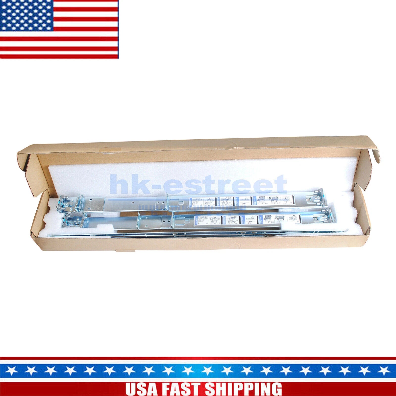 53D7M W874K X632K FOR DELL STATIC READYRAILS RAIL KIT 1U POWEREDGE R620 R630 OEM|185562869682