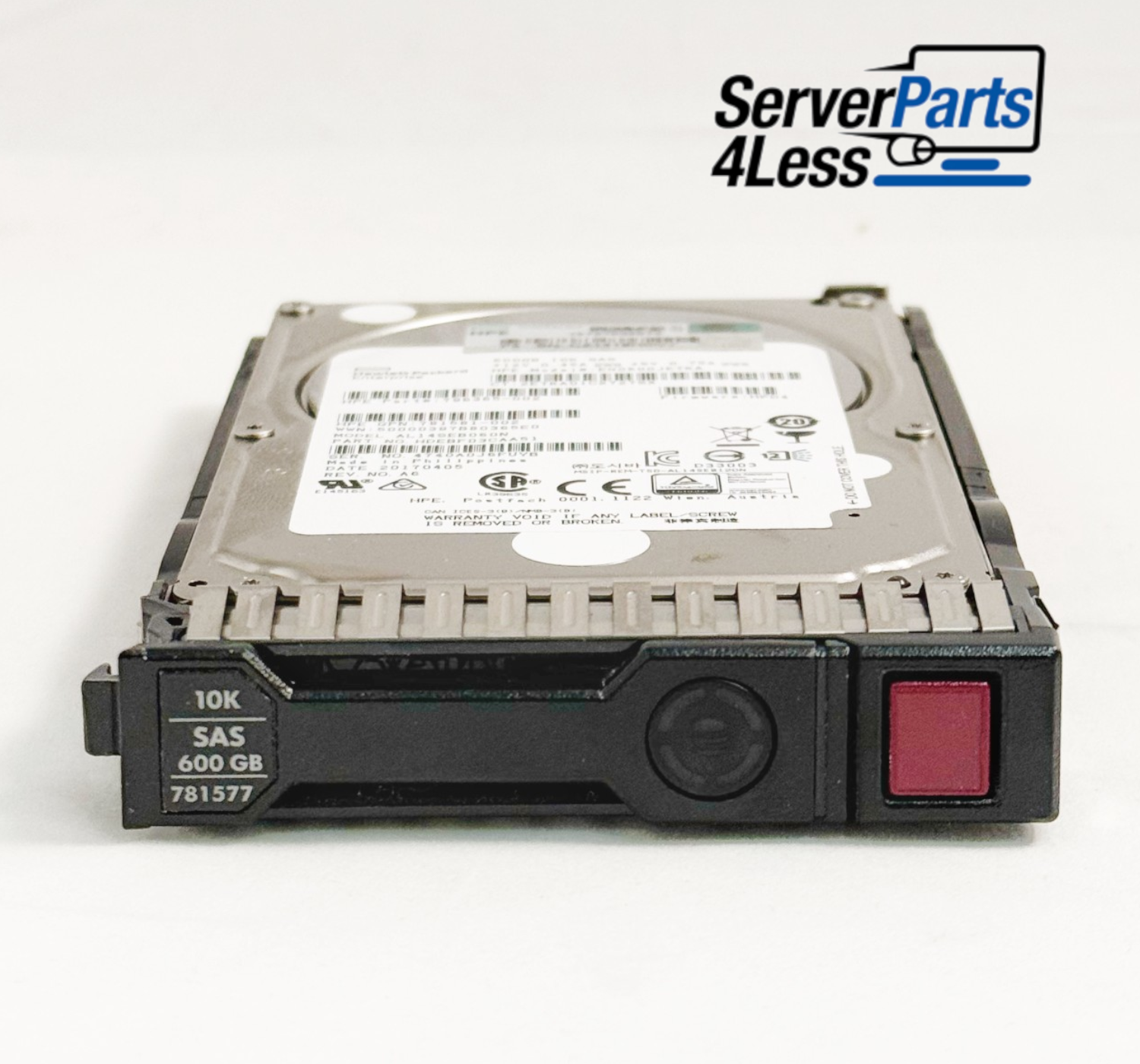 781577-001 HP 600GB 12G SAS 10K 2.5IN SC ENT HDD 781516-B21