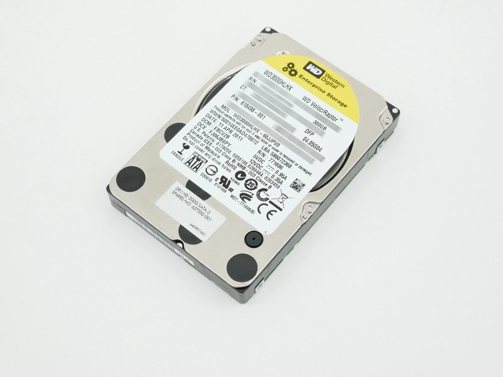 Western Digital 300GB VelociRaptor Workstation 3.5" 10000 RPM, SATA III, 32 MB Cache Har Drive - WD3000HLHX