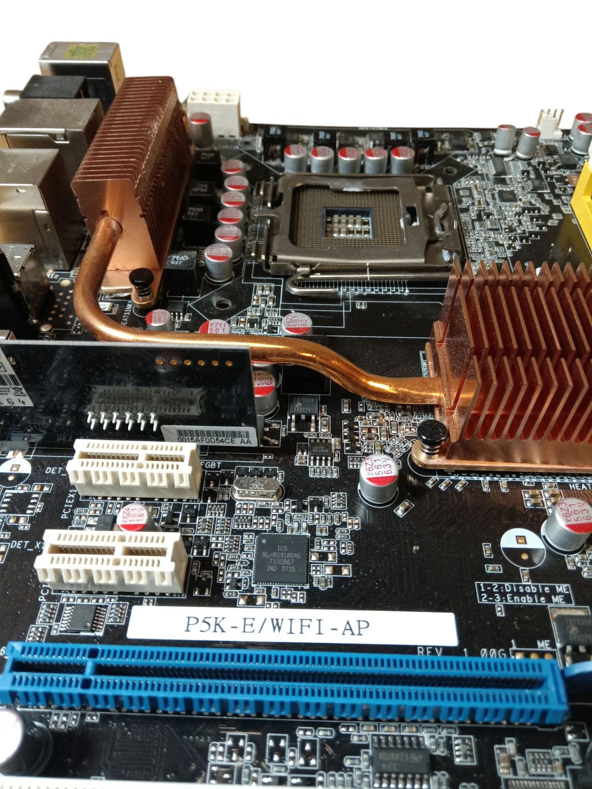 Asus P5K-E/WiFi-AP P35 Socket LGA775 ATX Audio Gigabit SATA 3Gb/s RAID Firewire Wireless Core 2 1333FSB Support Desktop Motherboard Retail Box