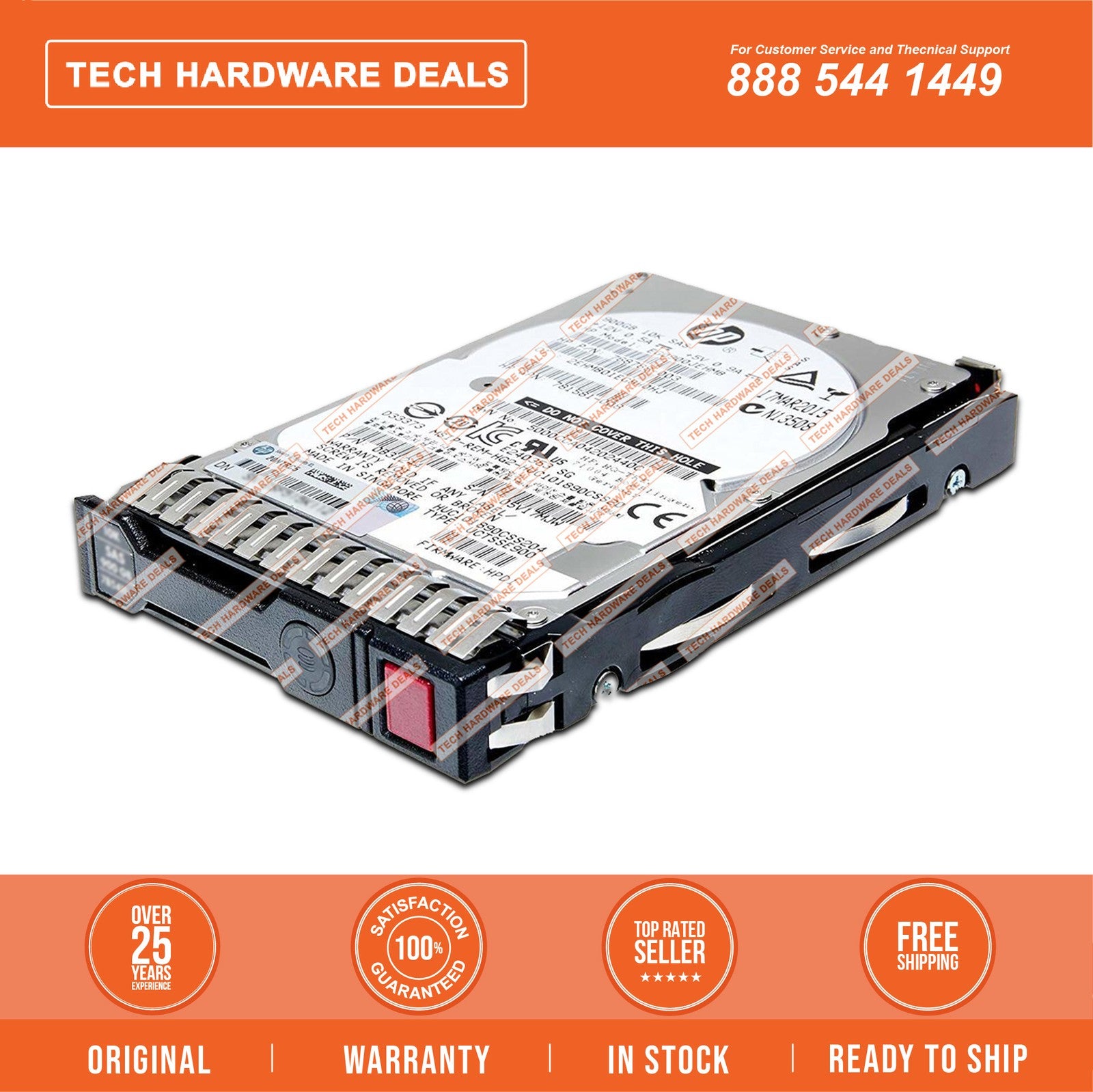 781577-001 w/Tray HPE 600GB SAS 12G 10K SFF SC HDD