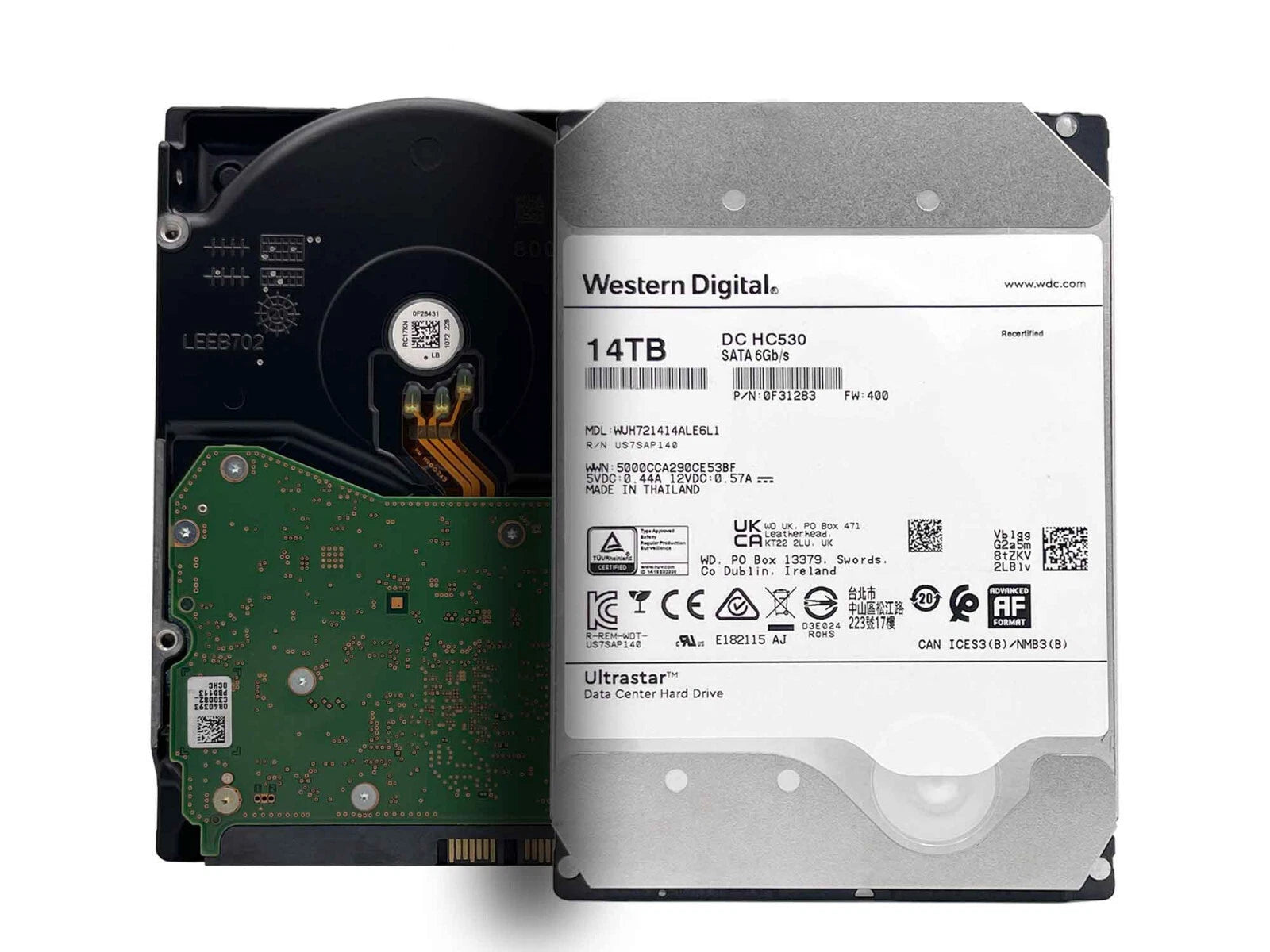 WD Ultrastar DC HC530 14TB SATA 6G 3.5" 7200RPM Enterprise HDD -WUH721414ALE6L1