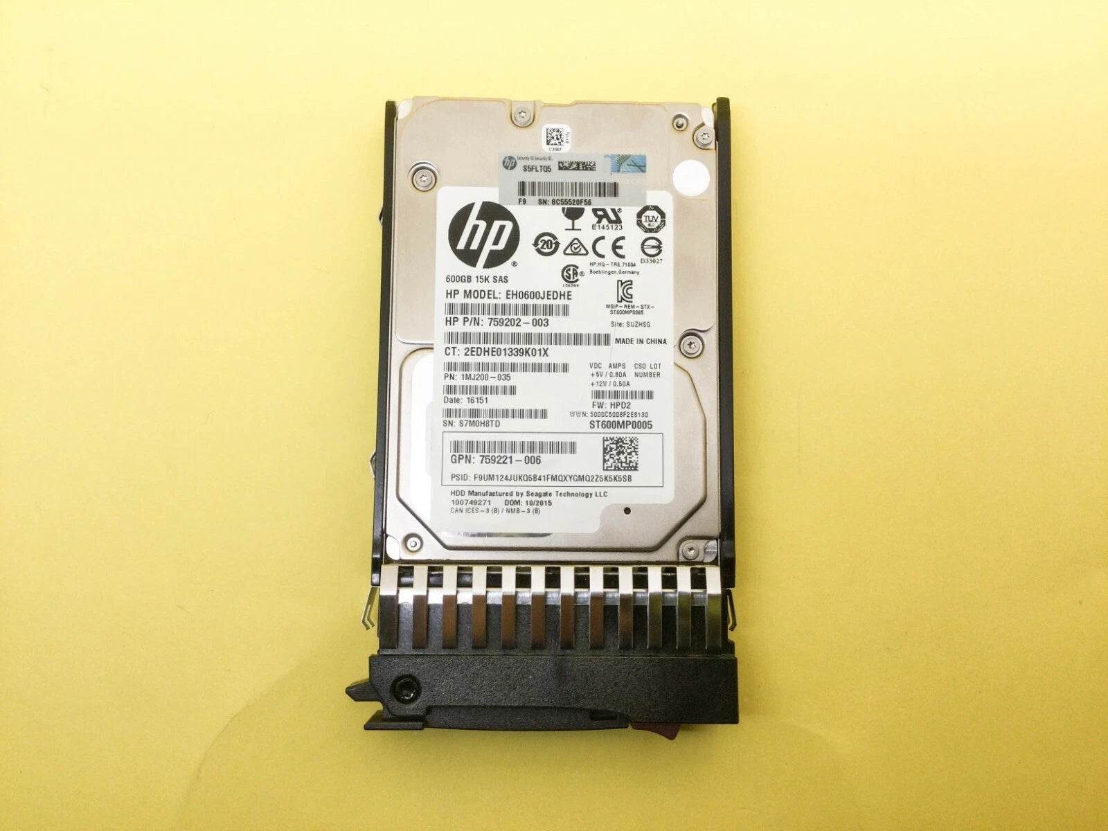 J9F42A HP MSA 600GB 12G SAS 15K SFF (2.5IN DP ENT HDD 787642-001
