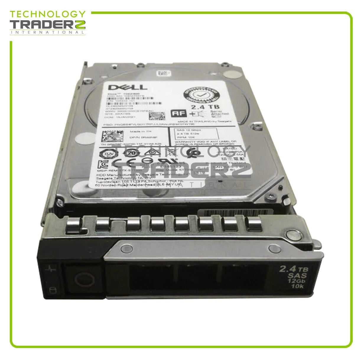 ** RWR8F Dell 2.4TB 10K SAS 12Gbps 256MB 2.5" Hard Drive 0RWR8F **