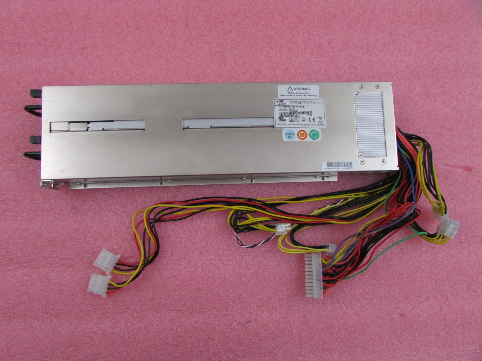 Zippy EMACS M1K2-5C01V4H 1U 1200w Redundant Server Power Supply w/2 Pwr Modules