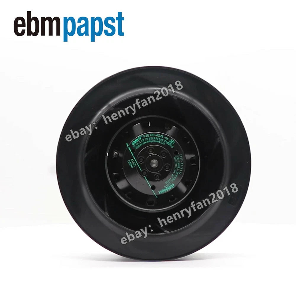 Ebmpapst R2E190-AO26-05 Centrifugal Fan 230VAC 58/75W 190MM Air Purifier Fan