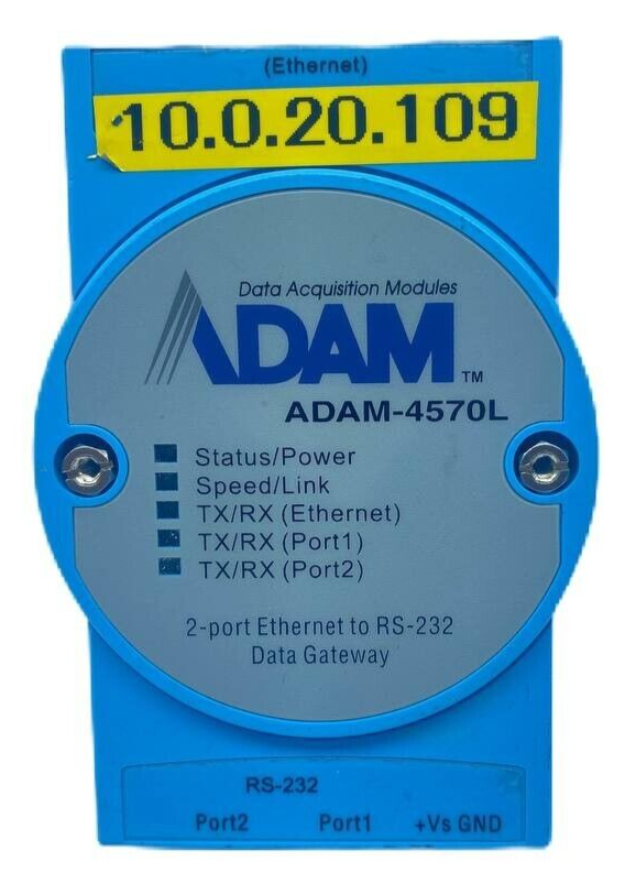 ADVANTECH ADAM-4570L 2-PORT RS-232 SERIAL DEVICE SERVER