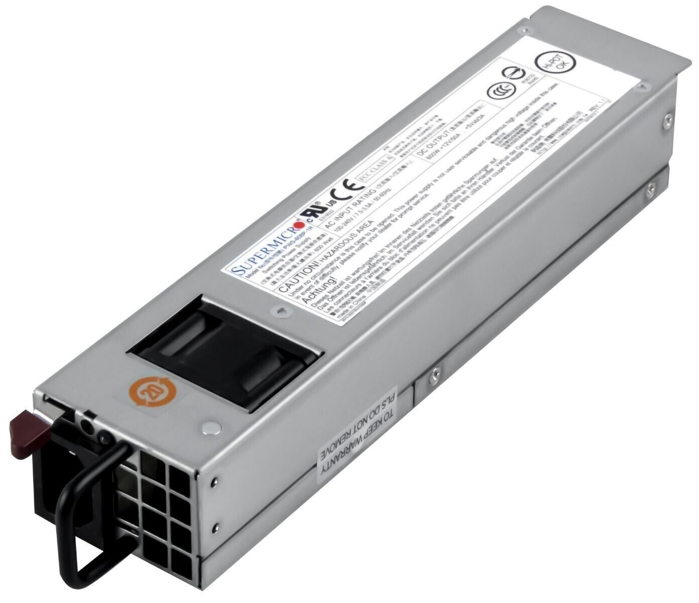 Supermicro PWS-608P-1R AC-DC 600W single output power supply Platinum Level