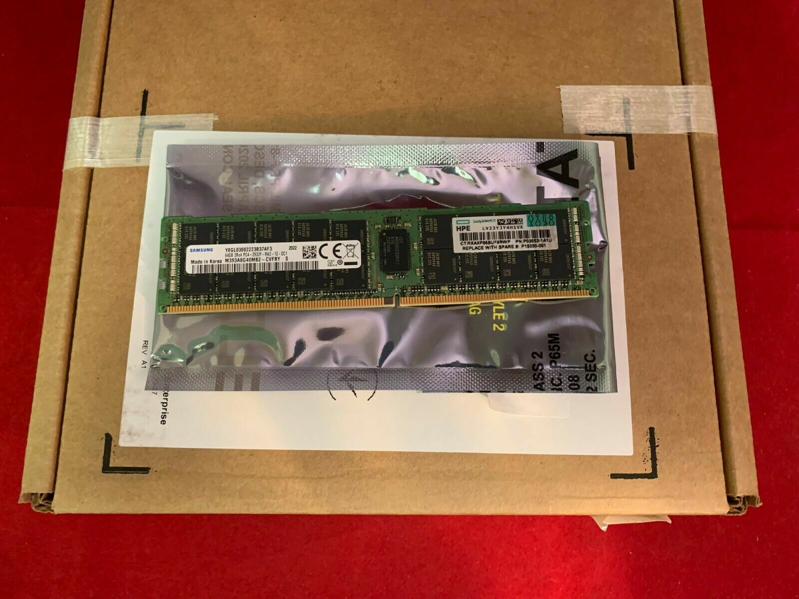 P06035-B21 P21676-001 HPE 64GB Dual Rank DDR4-3200-R Smart Memory HPE REF*******