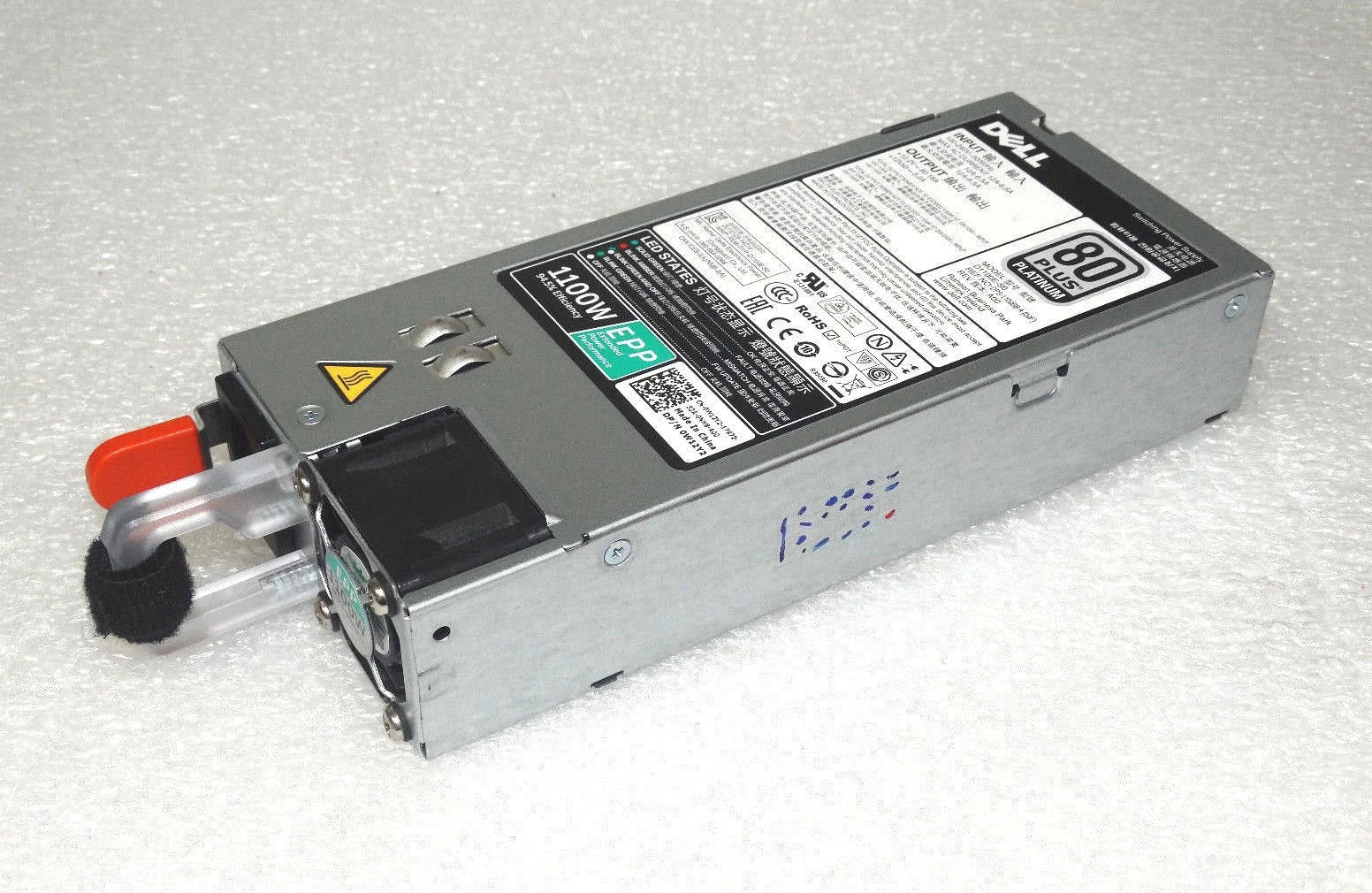Dell 1100W 80 Plus Platinum Redundant Power Supply (PSU PowerEdge 0W12Y2 W12Y2