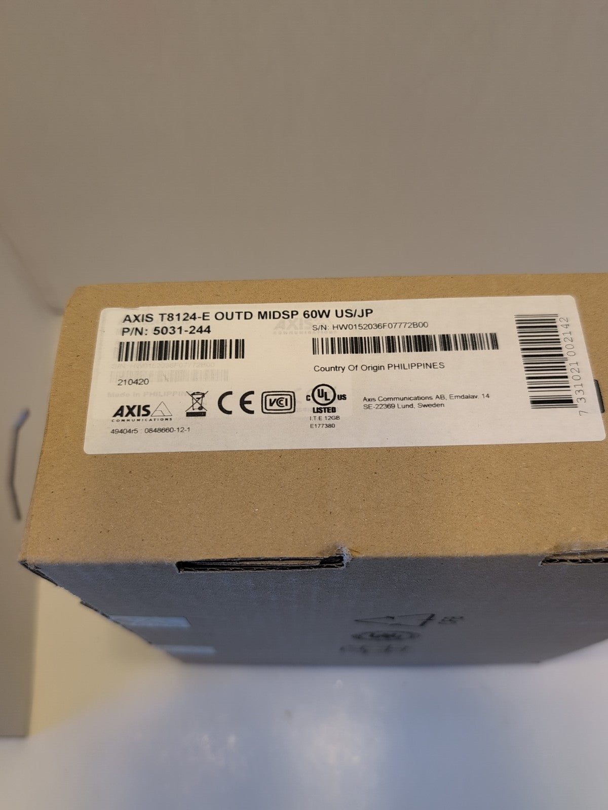 AXIS T8123-E Outdoor Midspan 30 W - P/N # 5030-234 New and Sealed