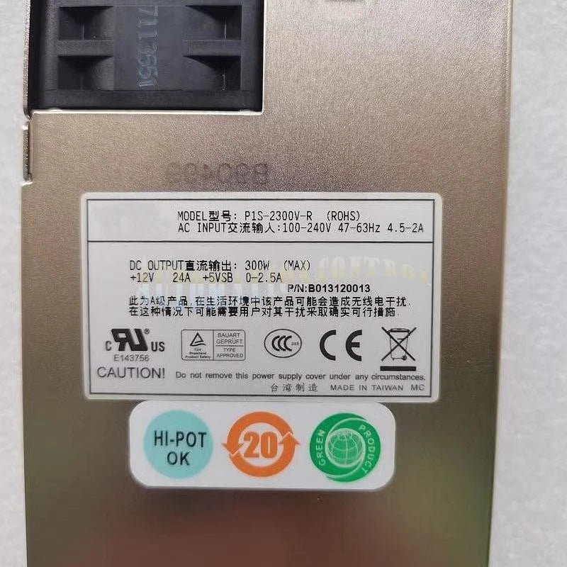 Redundant Power Module Server Power Supply 300W For Zippy P1S-2300V-R
