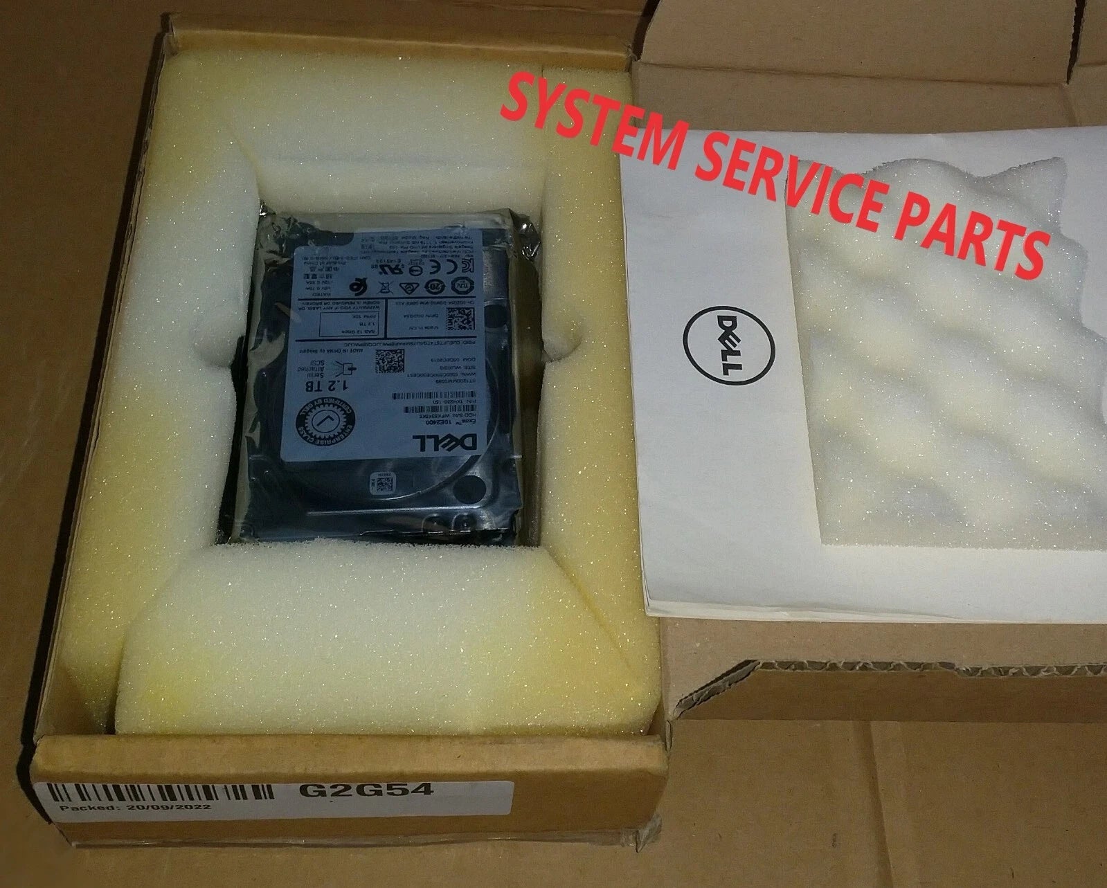 GENUINE DELL 1.2TB 2.5 SAS 10K 512b 12Gbps HARD DISK DRIVE Enterprise G2G54 NEW