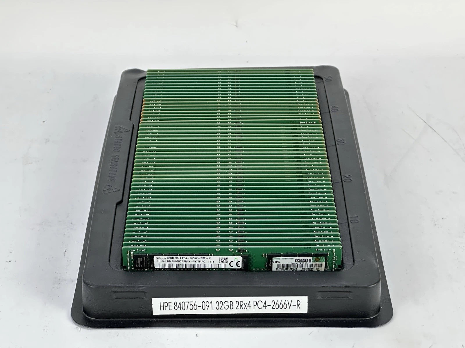 HPE 840758-091 1x 32GB 2Rx4 PC4-2666V-R ECC RDIMM DDR4 RAM Memory Micron Hynix