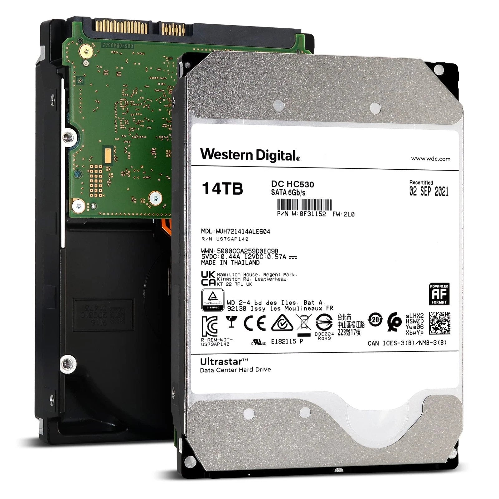 WD Ultrastar DC HC530 14TB 3.5" 7200RPM Enterprise HDD (WUH721414ALE604