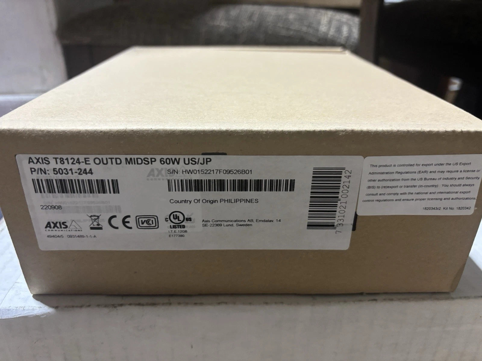 Axis T8124-E Outdoor Midspan 60W 5031-244, -40°C to 50°C