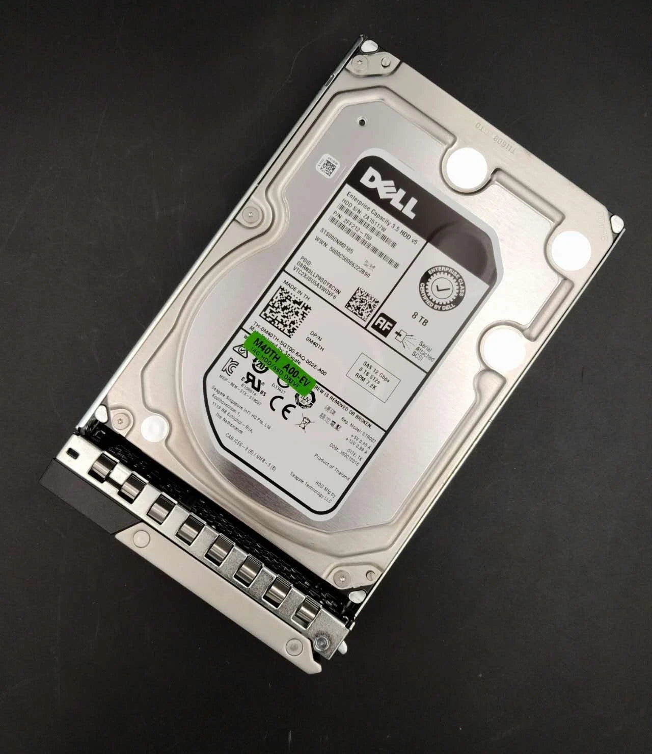 M40TH 0M40TH ST8000NM0185 DELL 8TB 7.2K 12G 512E SAS 3.5" LFF HDD W/X7K8W|127124539447