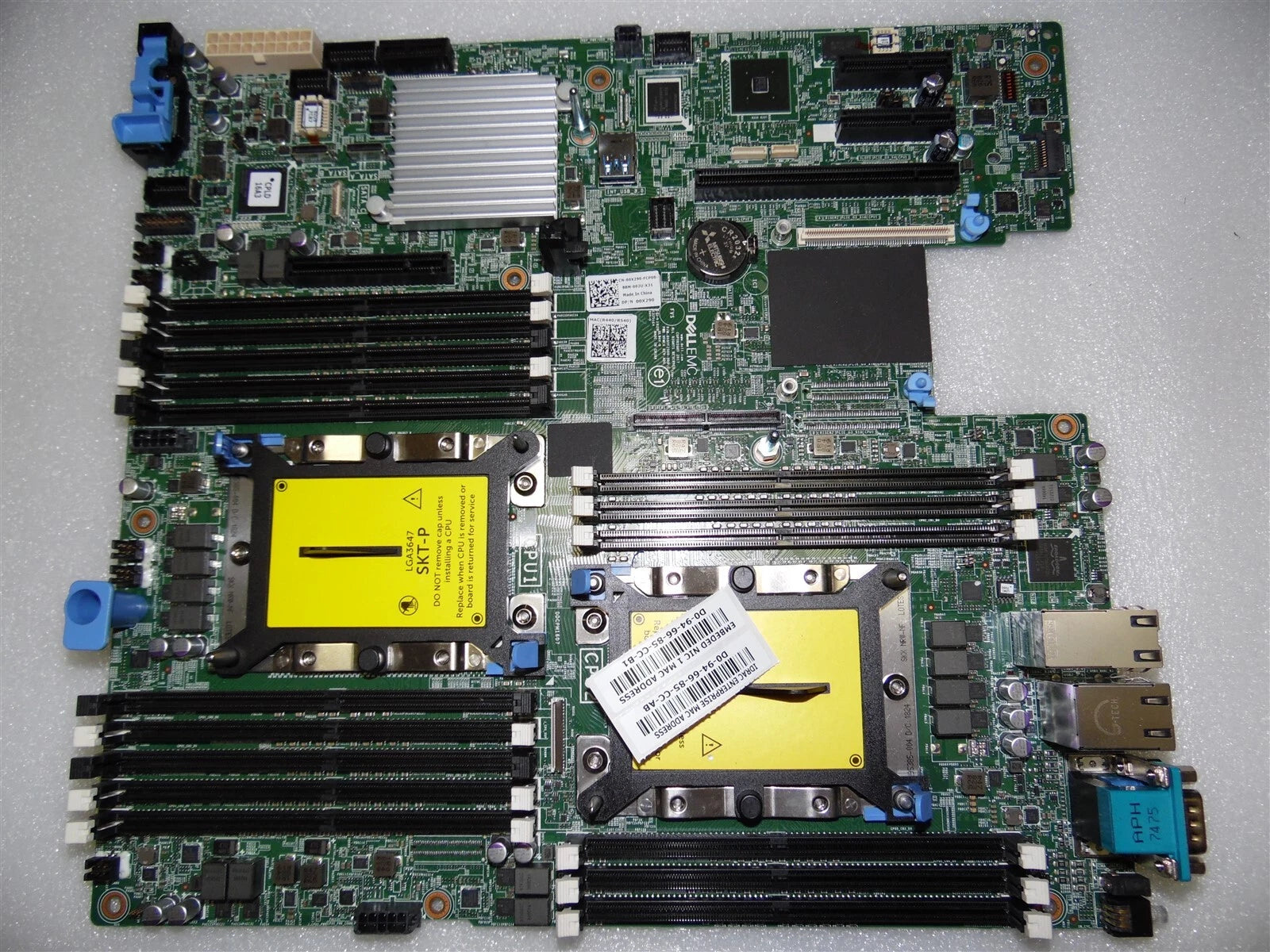 DELL EMC POWEREDGE R740XD2 SERVER MOTHERBOARD SYSTEM MAIN BOARD BAD PINS 0X290