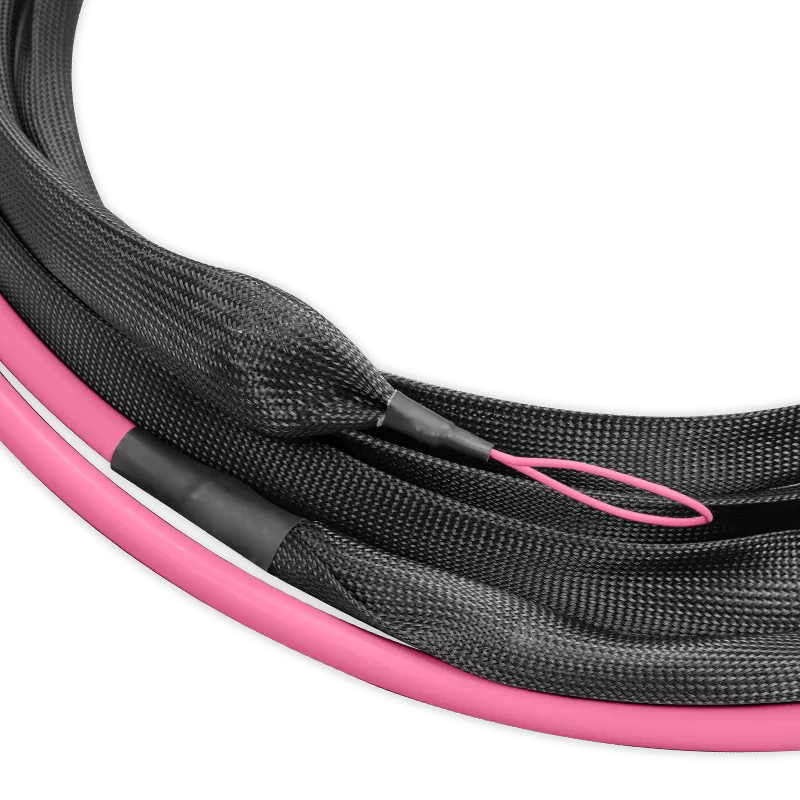 Pre-terminated MPO 4x4 Shuffle Trunk Cable, 256 Fibers, 32 x MPO-8 APC (Male) to 32 x MPO-8 APC (Male), Multimode  (OM4), Type 4, LSZH, 0.35dB Max, Breakout 80cm, Magenta