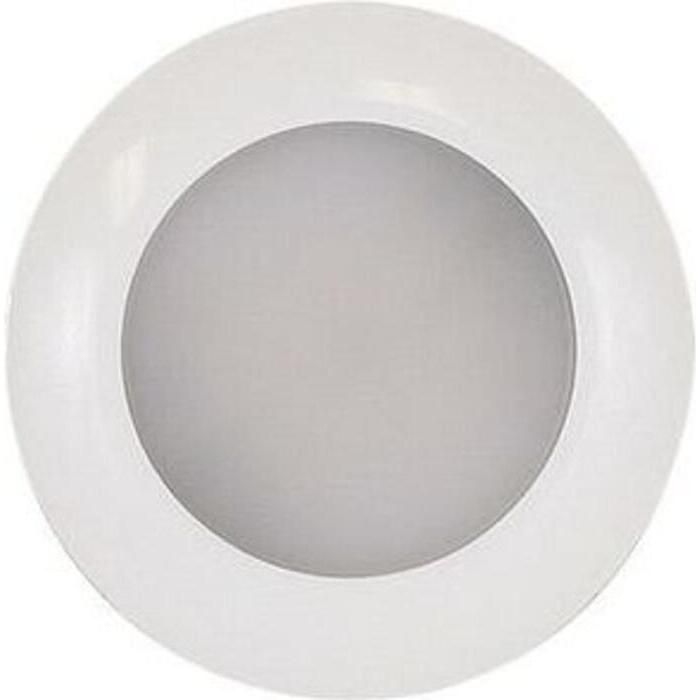 Scandvik 41672P S3 Surface Mount LED Downlight w/White Bezel, Cool White / Blue