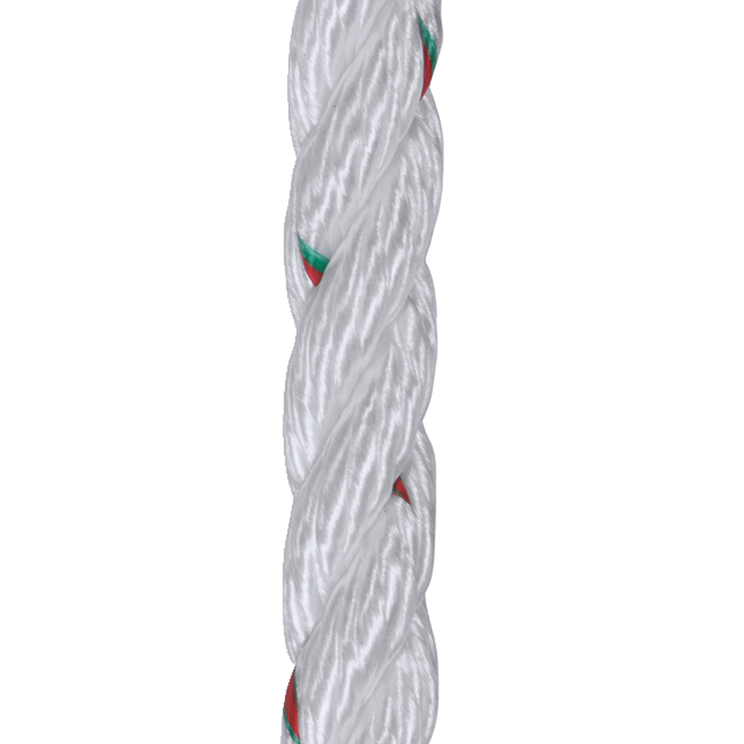 Samson Rope 170 040 006 030 Pro-Set-3 Nylon, White, 5/8" x 600'
