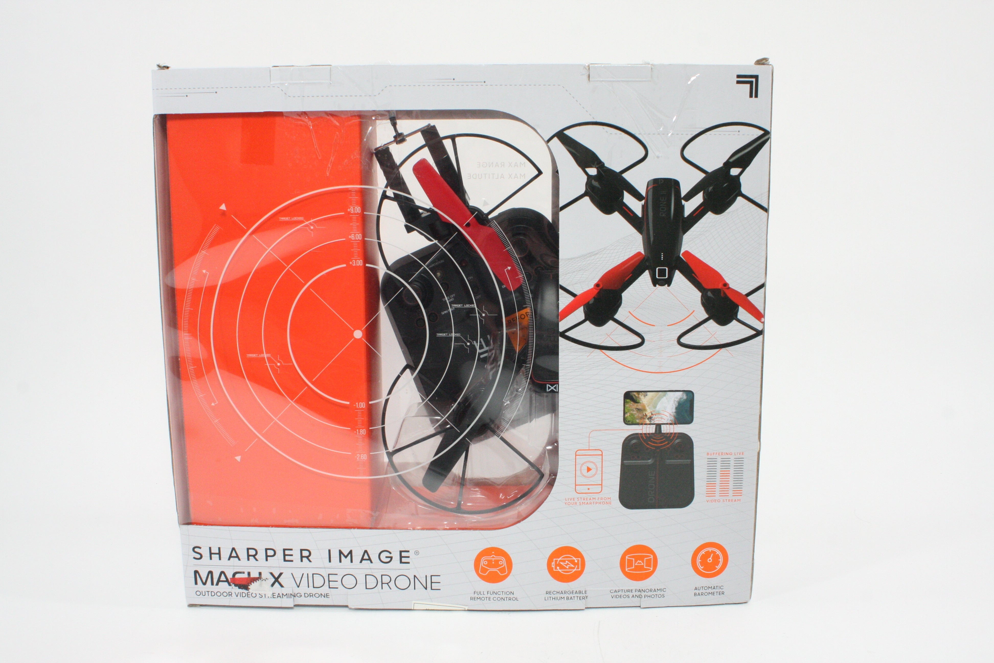 Sharper Image Mach X Video Drone - Selling As Is - No Returns