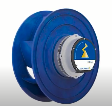 RH31C-ZIK.DC.CR  ZIEHL-ABEGG centrifugal fan 2.5KW 380/480V 4.0/3.2A 3640rpm