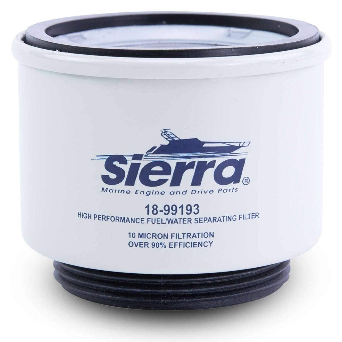 Sierra 18-99193 Repalcement Racor Spin-On Fuel Water Separator Filter for Above, Deck Use, 10 Micron