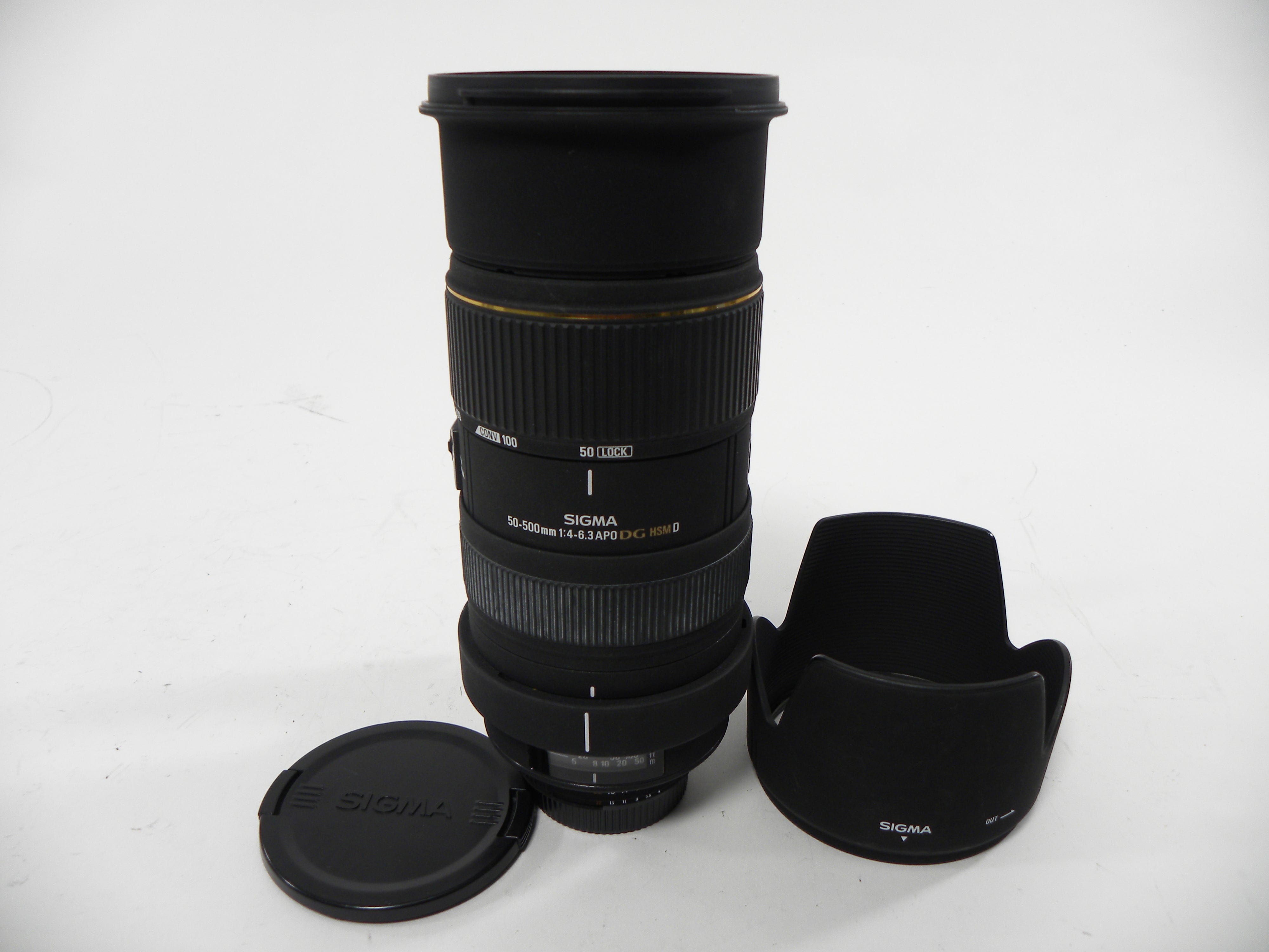 Sigma EX APO DG HSM D 50-500mm f4-6.3 Nikon AF-D Mount