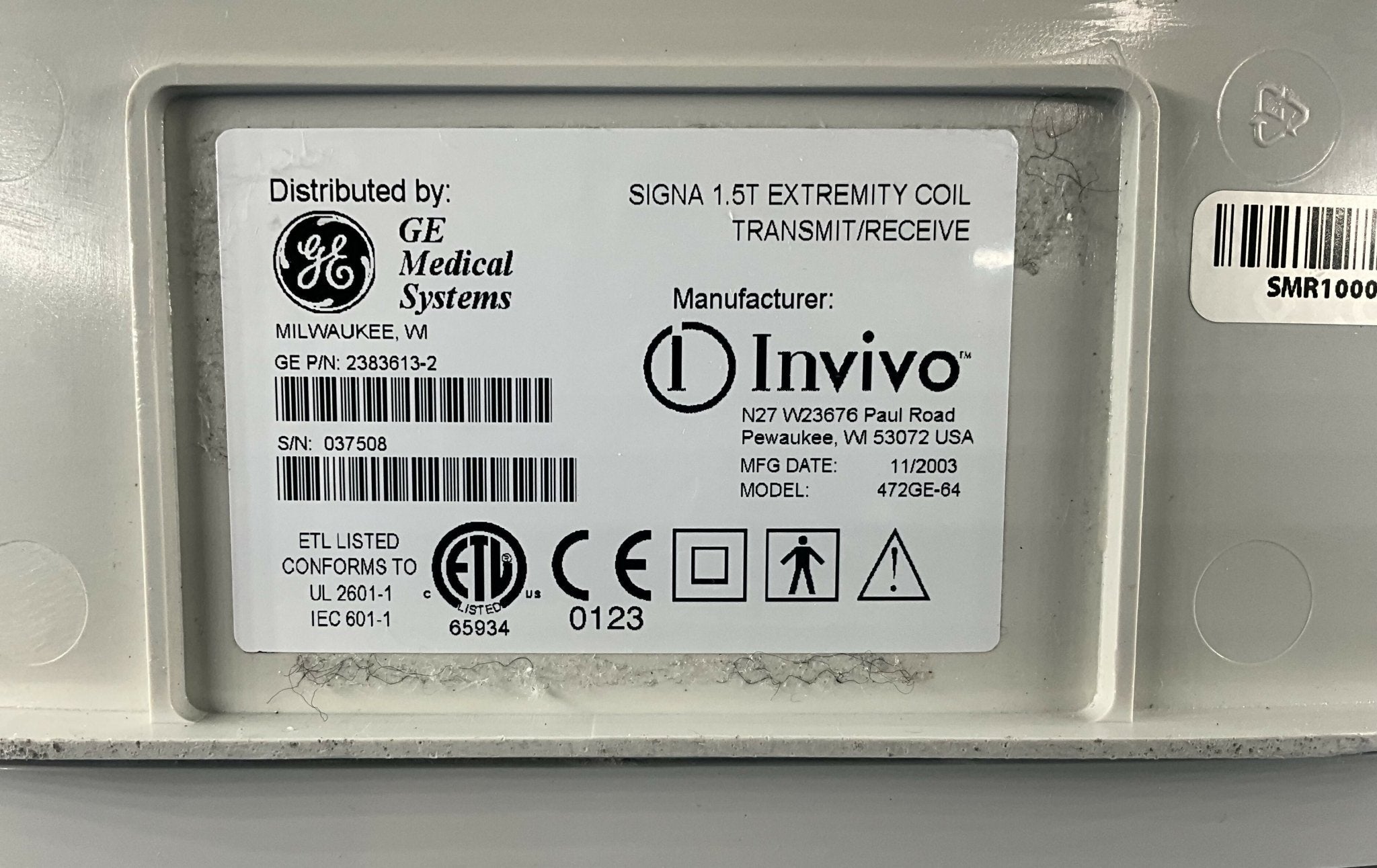 SIGNA 1.5T EXTREMITY COIL TRANS/RECVR QUADKNEE (2383613-2/14661) GE