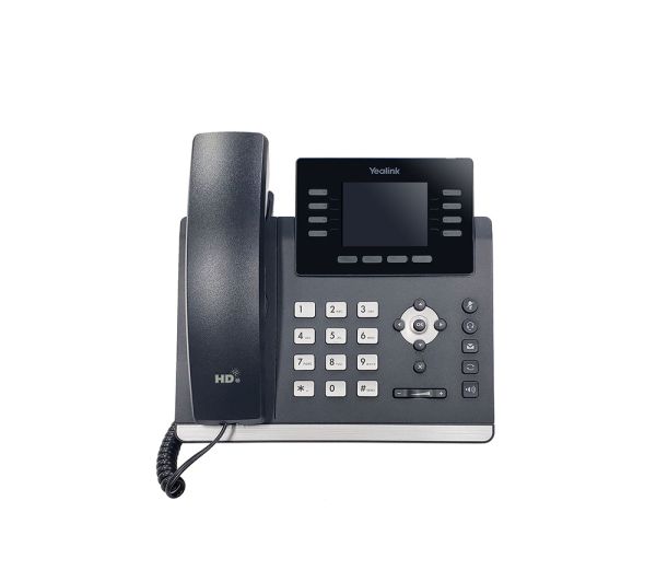 SIP-T44W - Yealink 12-Lines Dual-Ports Ethernet 2.8-inch Color LCD Bluetooth Wi-Fi SIP Phone